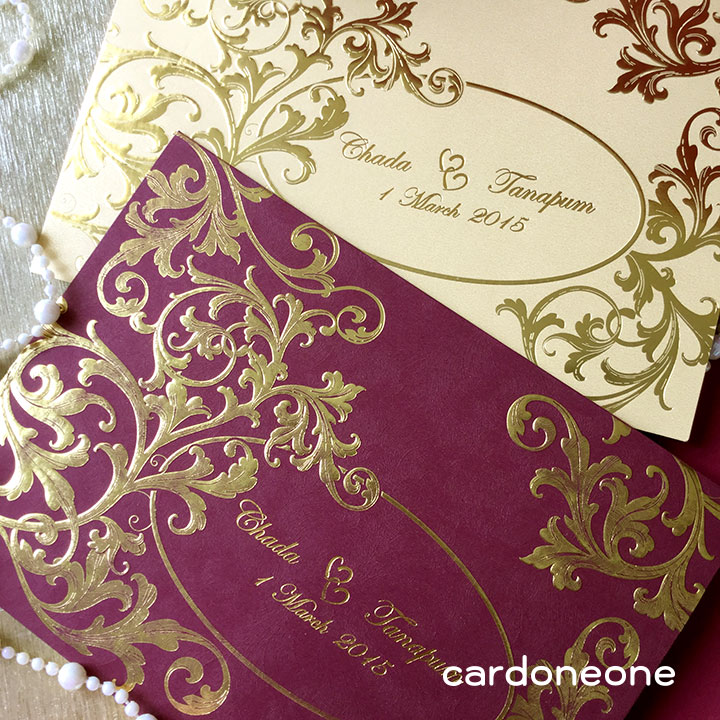 การ์ดแต่งงานพรีเมี่ยม สไตล์คลาสสิค