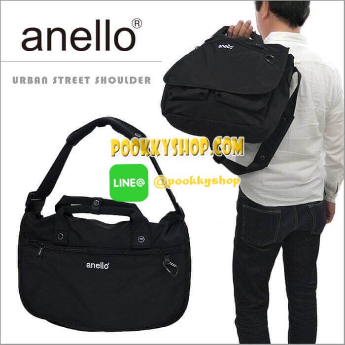 งาน3ป้าย ❤️ 5500 เยน ❤️ ภายในมี วดป Anello urban street nylon shoulder bag ใหม่ชนช้อปกับกระเป๋าถือหรือสะพายแบบ unisex วัสดุผ้าไนล่อน มีคุณสมบัติกันน้ำและน้ำหนักเบา ภายในมีช่องเล็กช่องน้อยแยกเป็นสัดส่วน กว้างและใบใหญ่สามารถใส่เอกสารได้เยอะ ด้
