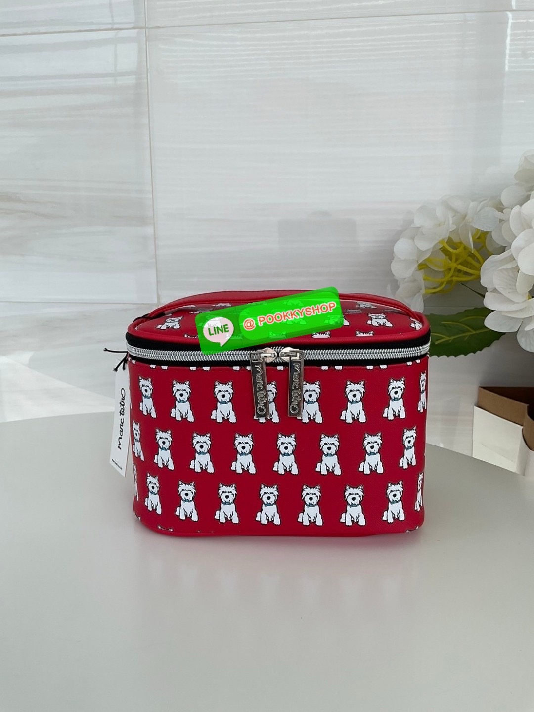 🚚 พร้อมส่ง 🚚 Marc Tetro Large Make Up Tote /Travel สินค้าแบรนด์แท้100% พร้อมแท็ก!! แบรนด์ดังจากอเมริกา รุ่นขายดีในประเทศญี่ปุ่น กระเป๋าเครื่องสําอาง แบบมือถือ ลาย แมว / สุนัข มีให้เลือก 3 ลาย วัสดุหนัง pvc หนังเทียม น้ำหนักเบา ปิด/เปิด ด้ว