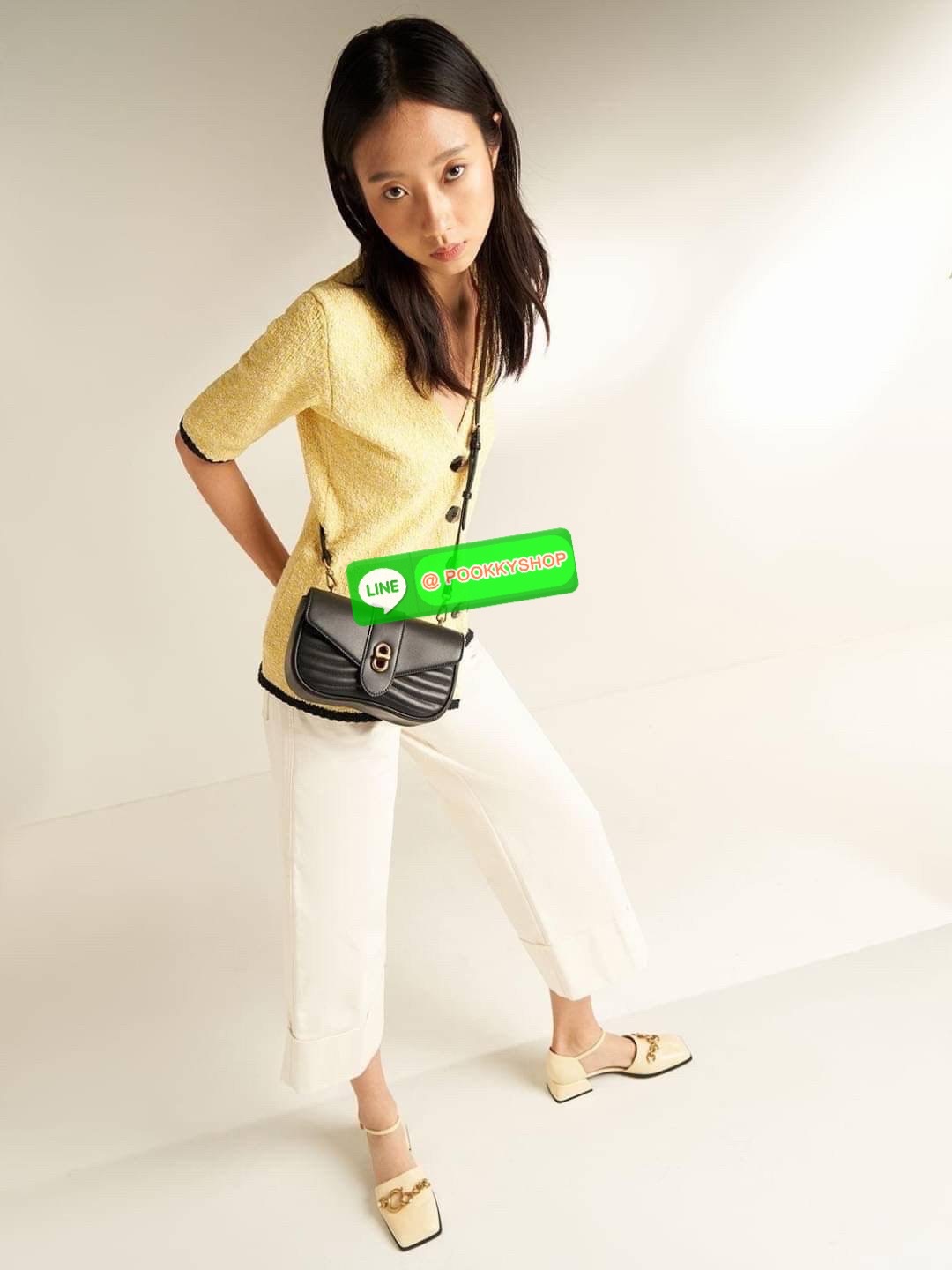 Charles & Keith Aubrielle Chain-Handle Panelled Crossbody Bag กระเป๋าสะพายข้างดีไซน์คลาสสิกขนาดกำลังพอเหมาะ ตัวกระเป๋าทำtextureลายนูนที่ด้านหน้าเพิ่มความโดดเด่น มาพร้อมสายสะพายโซ่สีทองหรูหราแบบคล้องแขน/คล้องไหล่และยังมีสายหนังสะพายยาวแบบปรับและถอดสายได้ ต