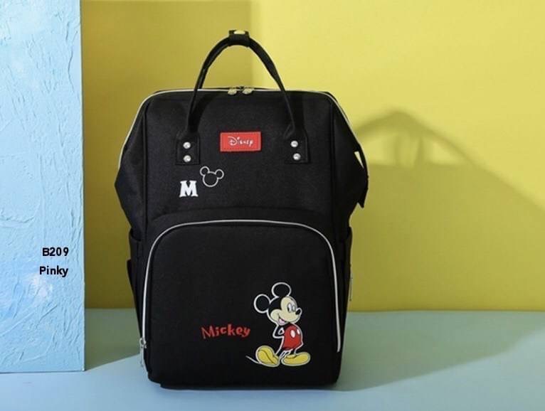 พร้อมส่ง กระเป๋าเป้อเนกประสงค์ B209 งานนำเข้าน่ารักมาก งาน disney สีชมพูมินนี่ สีดำมิกกี้เมาส์ งานผ้าหนา กันน้ำ จุของเยอะมาก ห้ามพลาดเลยจ้า
