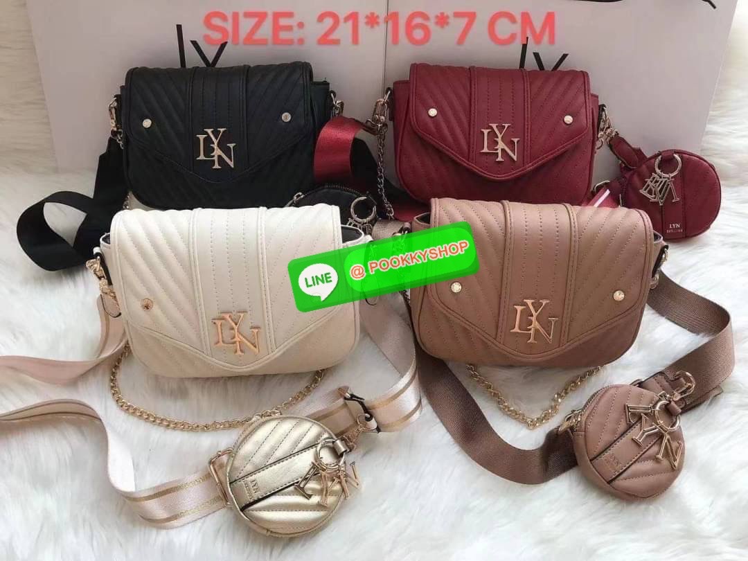 กระเป๋า Lyn สะพายข้าง แถมใบลูก คอลเล็คชั่นใหม่ ซื้อ 1 ได้ถึง 2