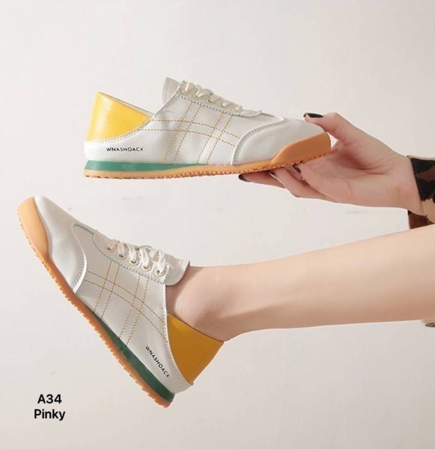 ผ้าใบ A34 งานเก๋ ไม่ซ้ำใคร ใส่สบาย งานนิ่ม สวย ใส่แบบเหยียบส้นได้ สวมง่าย ใส่เที่ยว วิ่ง เล่นกีฬา ได้หมด งานระดับไฮเอน ในราคาจับต้องได้จ้า