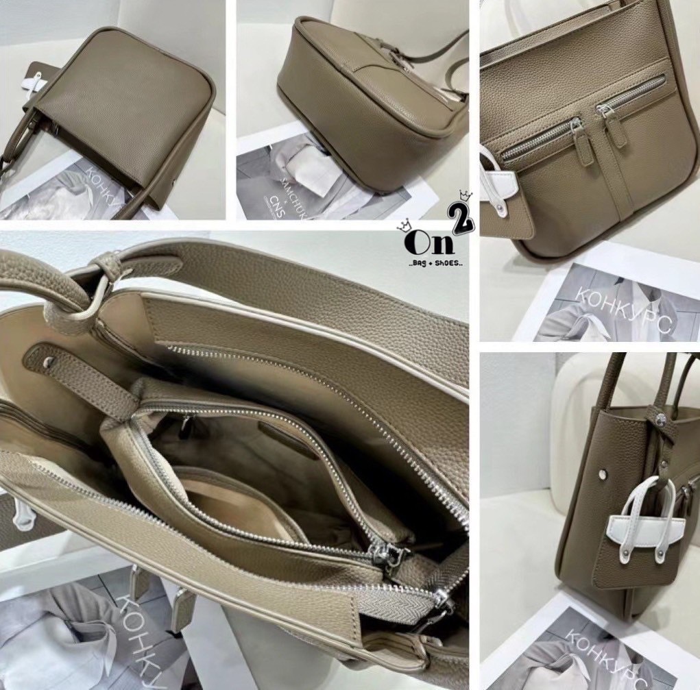 📣 Brick ซิปคู่ PU Bag 🔥 ▪️กระเป๋าสะพายไหล่ &สะพายข้าง วัสดุเป็นหนัง PU มีสายยาวให้ 1เส้น ทรงสวยมากก❤️