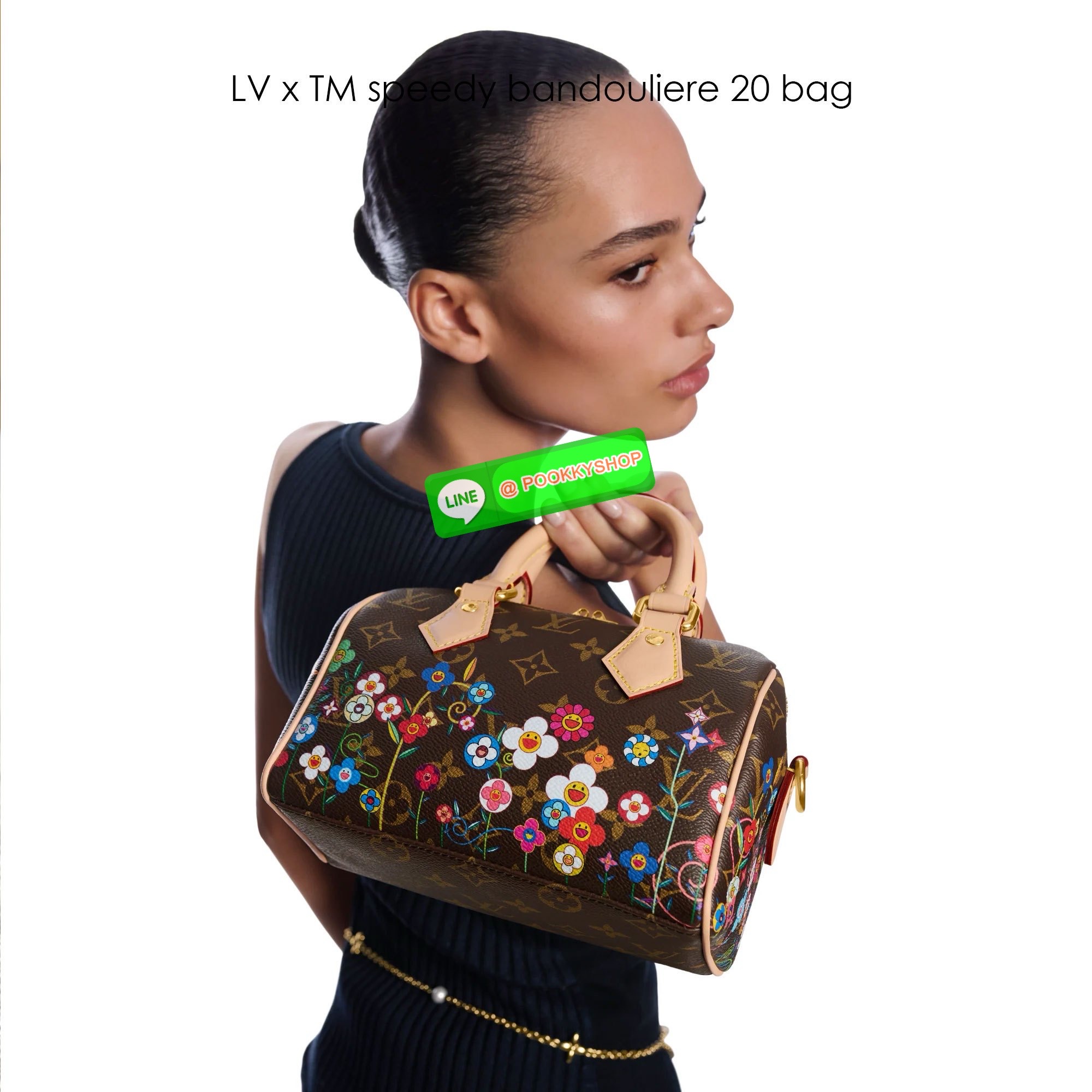 🕊️ พร้อมส่ง | LV x TM speedy bandouliere 20 bag Monogram Flowers กระเป๋าทรงหมอนใบเล็ก คอลแสนสดใสด้วยการตกแต่งลายพิมพ์ รุ่นดอกไม้หลากสี และเชอรี่ มาพร้อมกุญแจล็อค ขนาดกำลังดี กะทัดรัด เปิด-ปิดด้วยซิป สามารถเกี่ยวกุญแจล็อคได้ หูจับในตัว และมีสายสะพา
