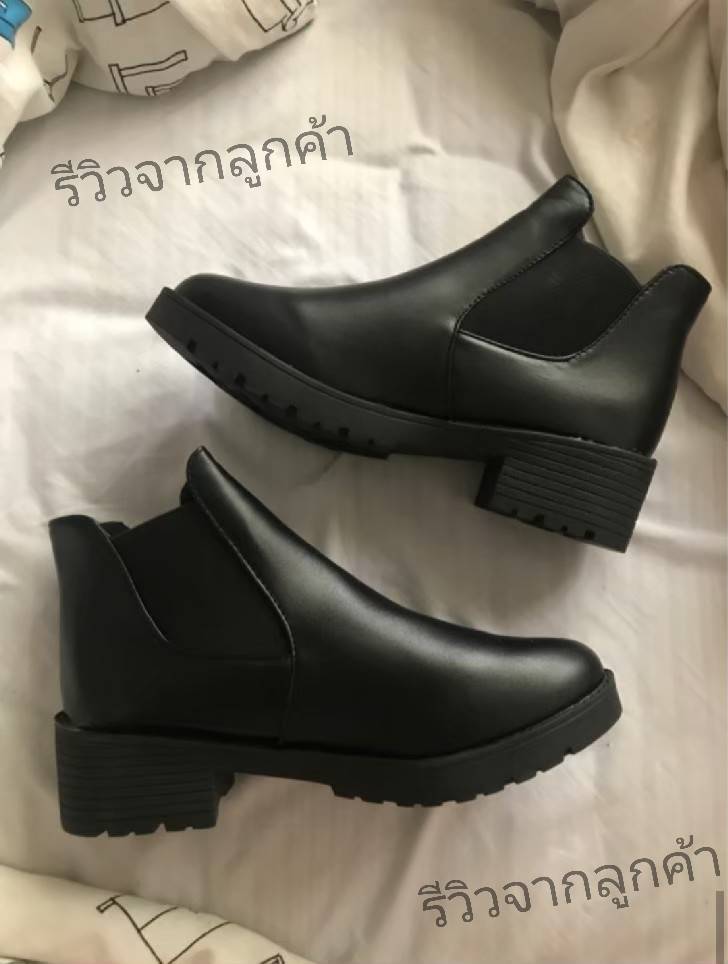 แบบขายดีติดดาว Best Seller!!! งานฮ็อตฮิต รองเท้าบู้ททรงสั้นหุ้มข้อสไตล์ casual วัสดุหนัง pu เนื้อหนานุ่มคุณภาพดี พื้นยางหยักกันลื่นดีเยี่ยม ส้นหนา 2" ทรงแน่นกระชับ เพิ่มฟังค์ชั่นการใช้งานถอดใส่ง่ายและช่วยเพิ่มความยืดหยุ่นสะดวกมากยิ่งขึ้นด้วยขอบยางยืด