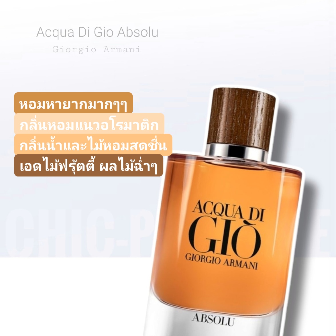 น้ำหอม Armani Acqua Di Gio Absolu EDP