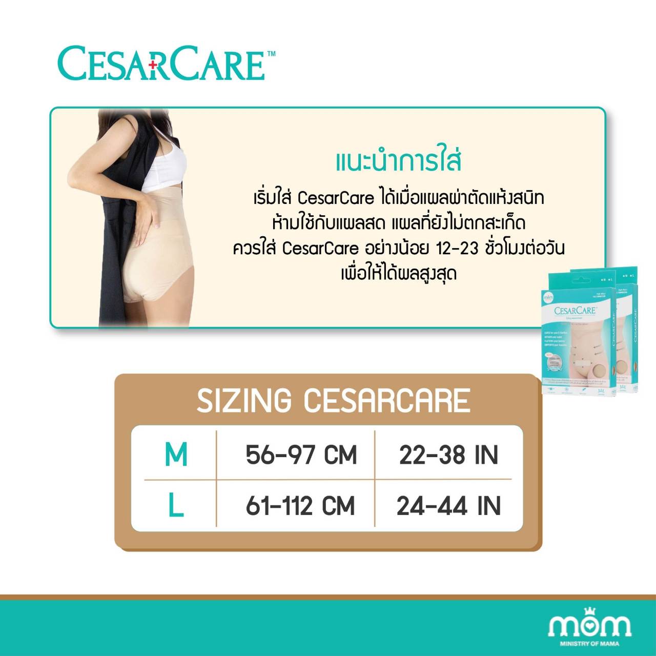 Ministry of mama รุ่น CesarCare กางเกงชั้นในดูแลแผลหลังผ่าคลอด