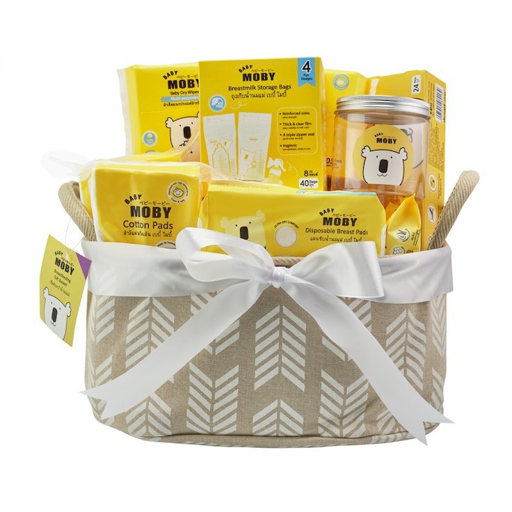 Moby เซ็ตตระกร้าน้ำนมแม่ Breastfeeding Gift Basket