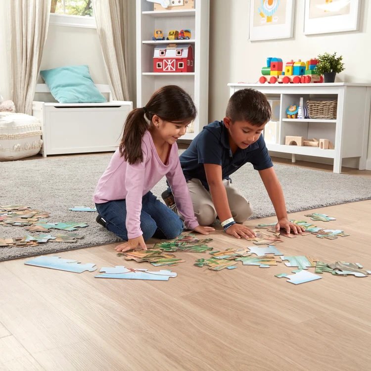 Melissa & Doug Dinosaurs Floor Puzzle จิ๊กซอว์จัมโบ้ ไดโนเสาร์ ขนาด 60x90 cm