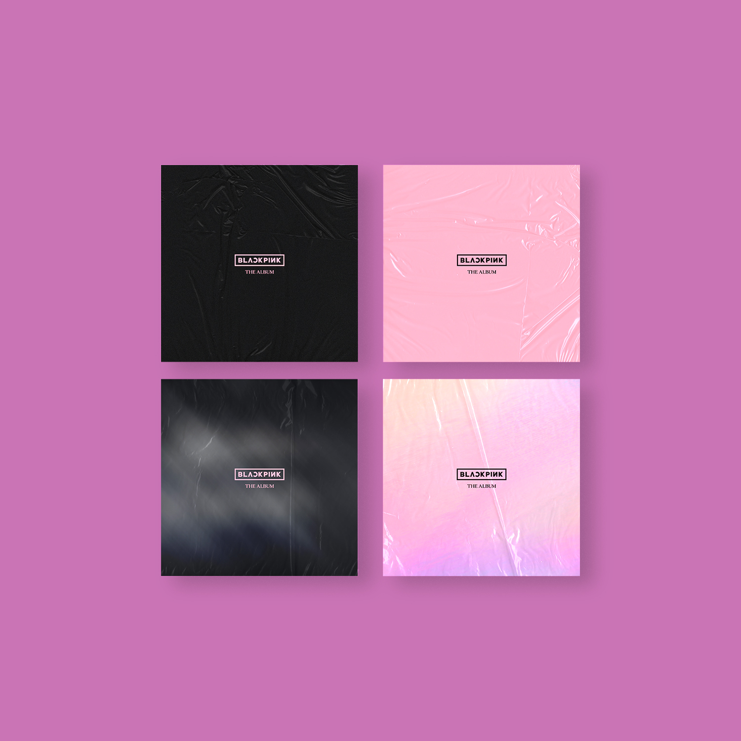 BLACKPINK 1st FULL ALBUM [THE ALBUM] YG SPECIAL GIFT - Hologram card 4 pcs 1 SET