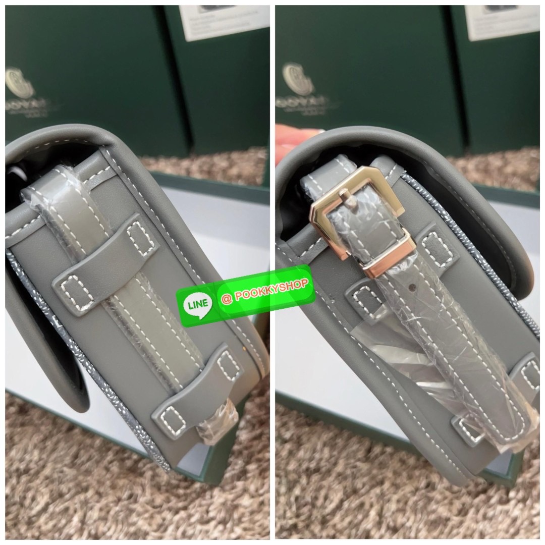 NEW NEW NEW จะเลิกฮิตกันกี่โมงค่าสำหรับรุ่นนี้ GOYARD BELVEDERE PM พร้อมส่ง! ได้ราคาดีมา จำนวนจำกัดค่ะ! 💌กระเป๋าสะพายข้างหรือครอสบอดี้ร์ หนังแท้สวย หนังมีความนิ่มในตัว น้ำหนักเบา ตอบโจทย์ได้ดีในทุกๆวันค่ะ 💌เปิด-ปิดกระเป๋า แบบตัวสอดด้านหน้า