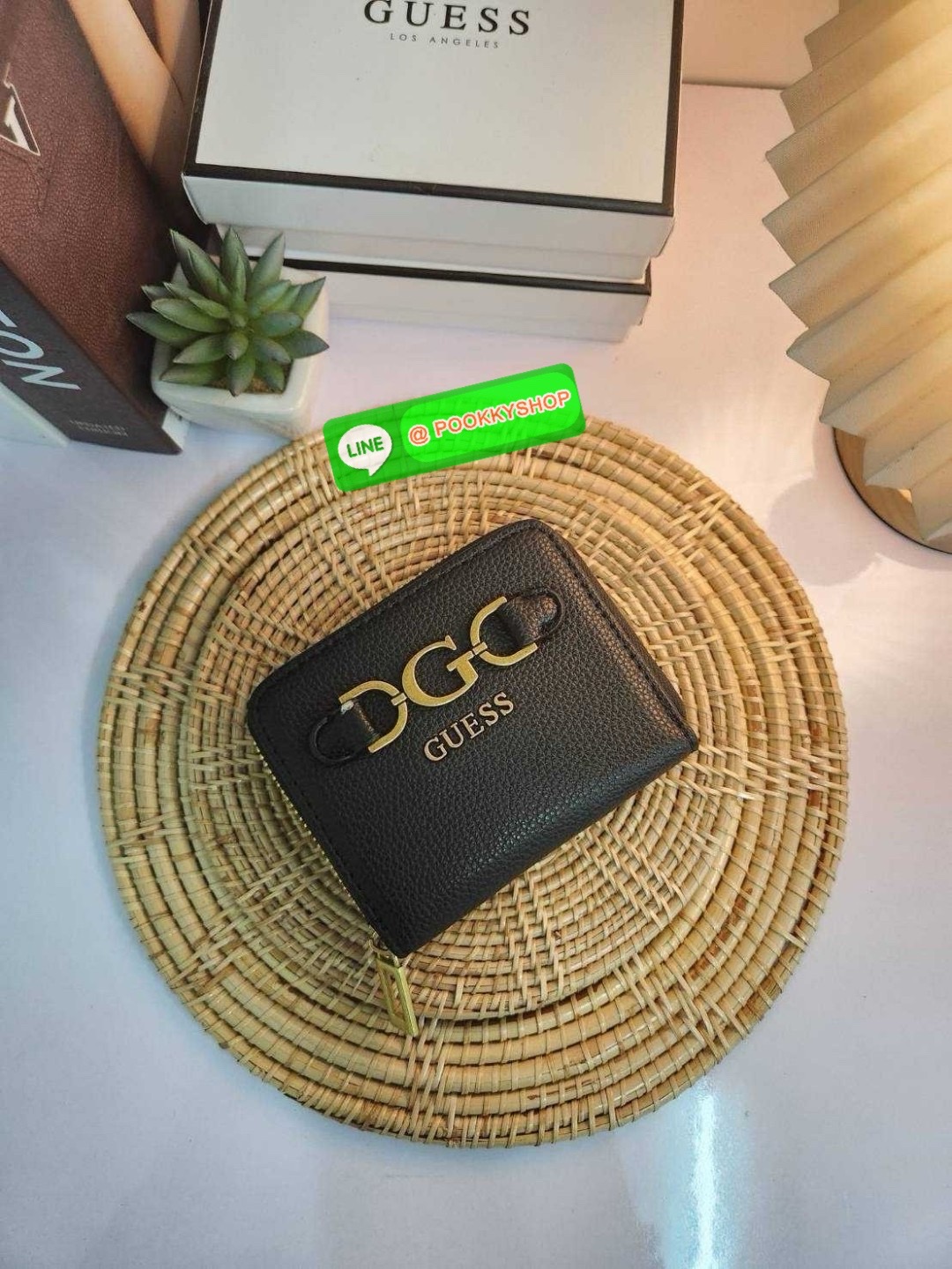 กระเป๋าสตางค์ใบสั้นเกรส Guess งานแท้Outlet