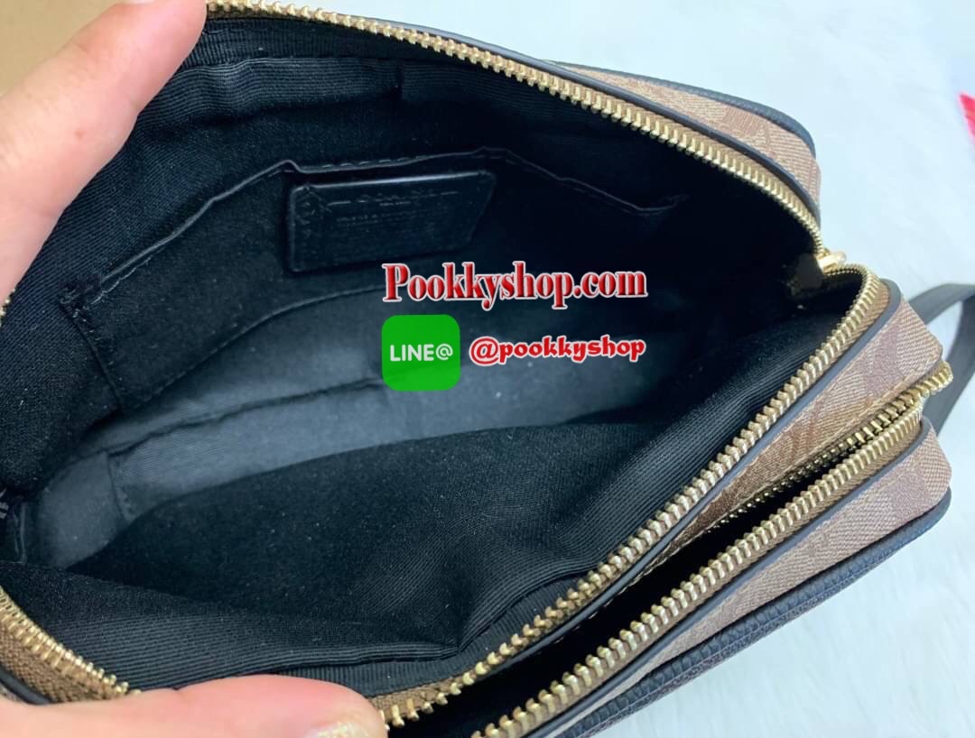 New arrival ! COACH JES CROSSBODY IN BLOCKED SIGNATURE CANVAS ((1767)) 🌈สินค้าออกใหม่ ใบจริงสวยหรูมากๆค่ะ! กระเป๋าสะพายครอสบอดี้ร์หรือสะพายข้างได้ หนังแท้อย่างดีค่ะ