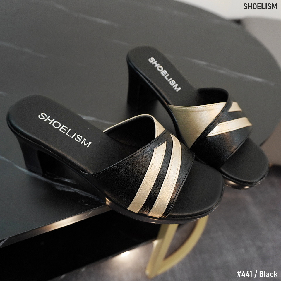 คอลใหม่มากันรัวๆ รองเท้าส้นสูง สไตล์คลาสสิค สวมใส่ง่าย น้ำหนักเบาเดินสบาย มีให้เลือกถึง 4 สี น่าโดนทุกสีเลยค่า!!