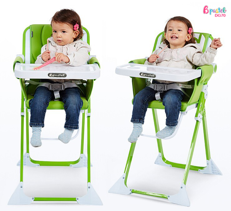 Bpastel DG70 เก้าอี้กินข้าวเด็กทรงสูงเเบบพกพา Oxford Fabric portable baby dining chair รับน้ำหนักได้ 70 kg