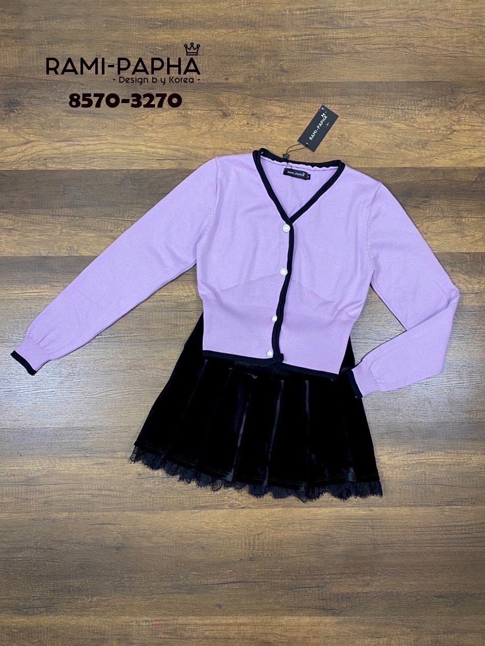 ชุดเซทแฟชั่น Set เสื้อไหมพรมสีสันสวยสดใส เนื้อผ้านิ่มยืดหยุ่นอย่างดีสวมใส่สบาย