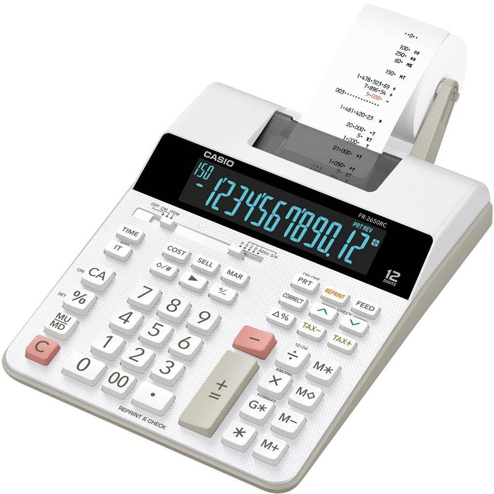 เครื่องคิดเลขพิมพ์กระดาษ 12 หลัก Casio # FR-2650RC