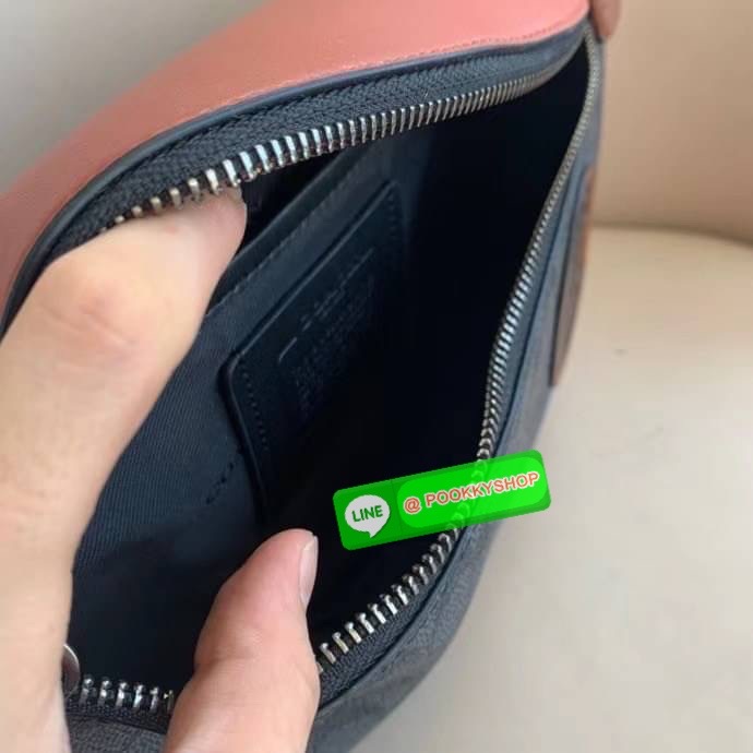 Coach 962 Rivington Belt Bag in Signature Canvas with Coach Patch