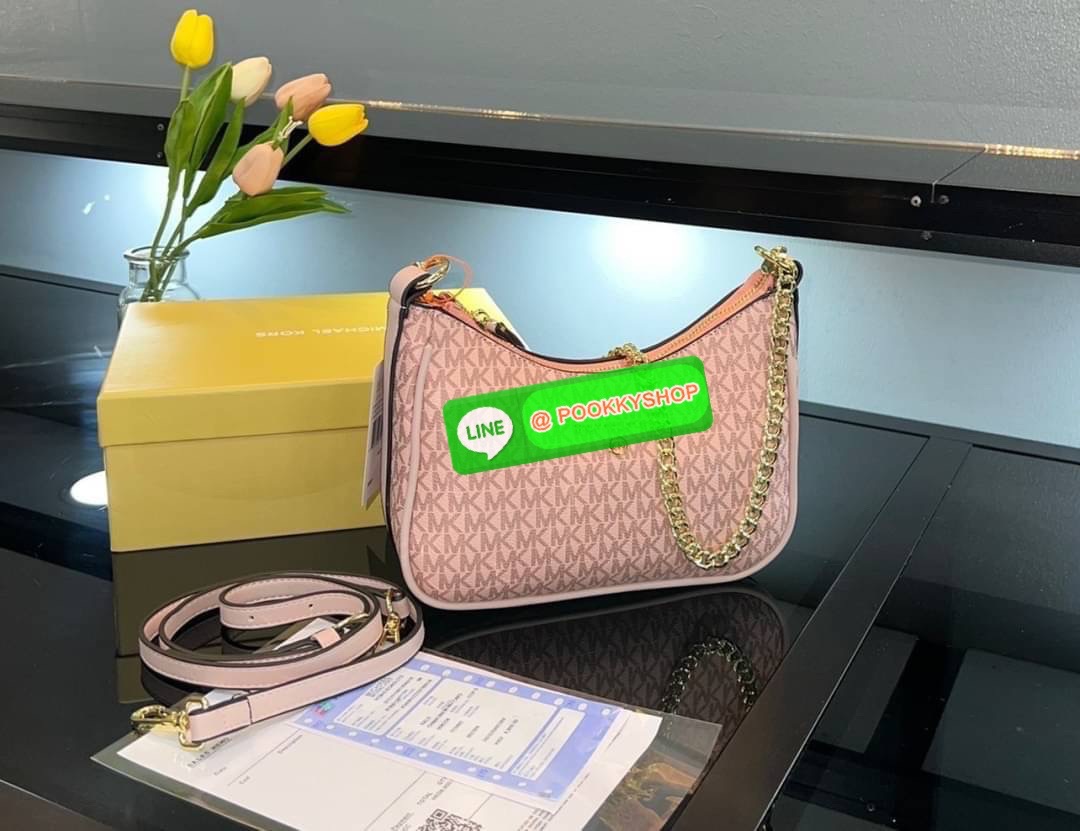 พร้อมส่ง พอร์ช MK MICHAEL KORS มีสายยาว / สายโซ่หนังซาเฟียโน สายโซ่คล้องไหล่ สายสะพายยาวปรับ-ถอดได้