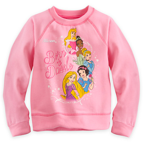 z Disney Princess Sweatshirt for Girls ของแท้ นำเข้าจากอเมริกา (Size: 4)
