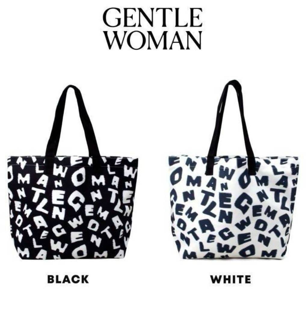 กระเป๋าถือ Gentle Woman น้ำหนักเบา จุของได้เยอะ ผ้าแคนวาส งานเทียบแท้ ชนช้อป ใช้สลับแท้ งานปั้มทุกจุด