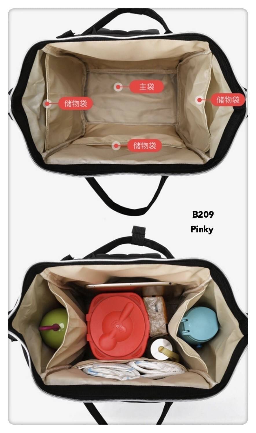 พร้อมส่ง กระเป๋าเป้อเนกประสงค์ B209 งานนำเข้าน่ารักมาก งาน disney สีชมพูมินนี่ สีดำมิกกี้เมาส์ งานผ้าหนา กันน้ำ จุของเยอะมาก ห้ามพลาดเลยจ้า