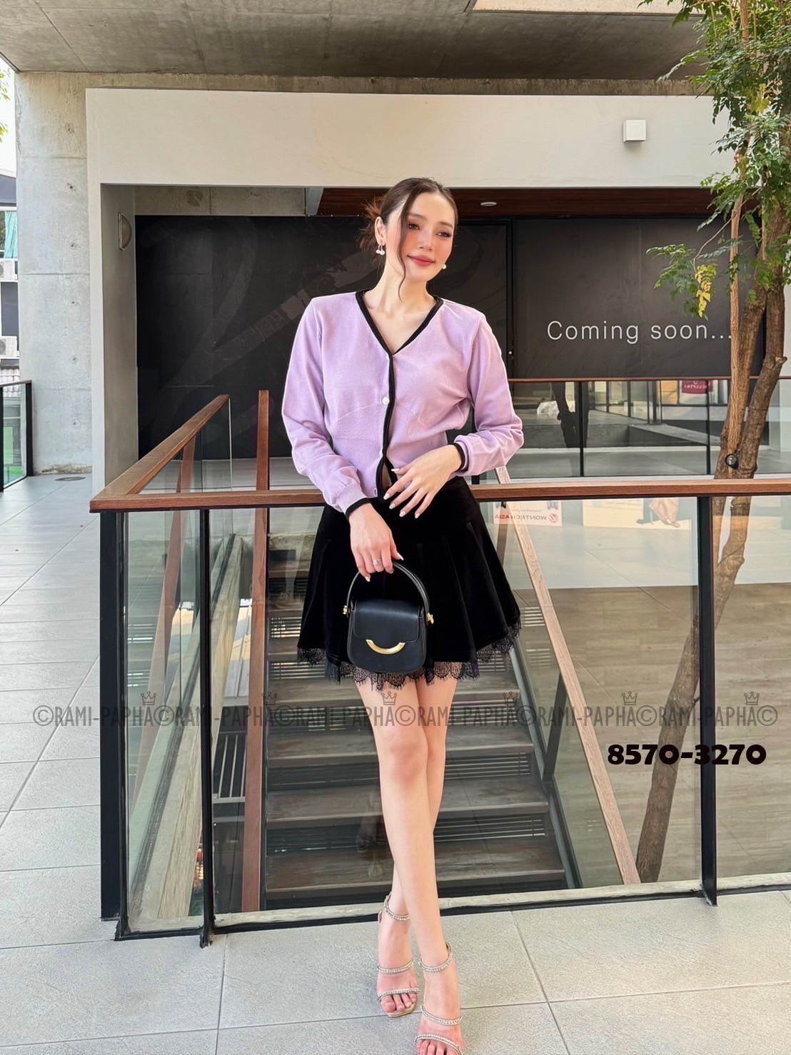 ชุดเซทแฟชั่น Set เสื้อไหมพรมสีสันสวยสดใส เนื้อผ้านิ่มยืดหยุ่นอย่างดีสวมใส่สบาย