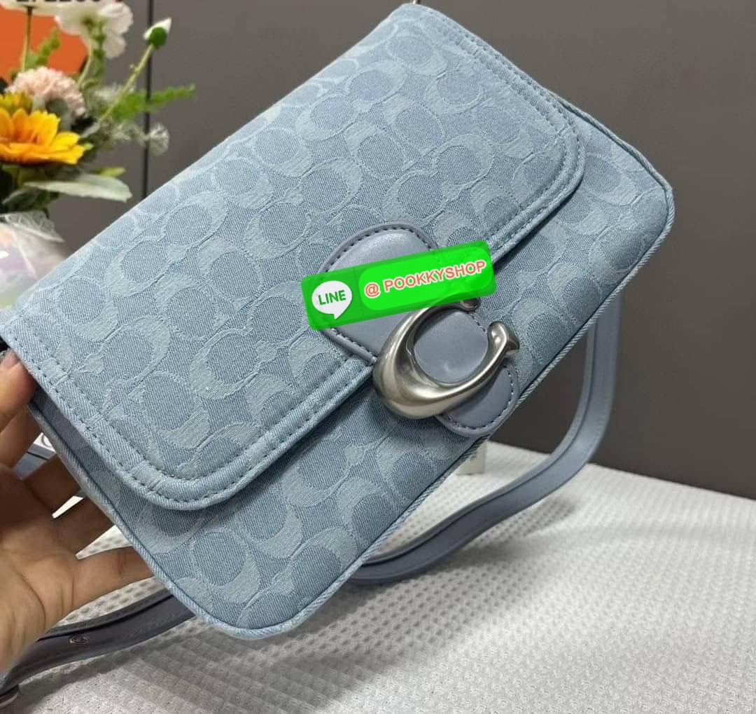Coach Soft Tabby Shoulder Bag In Signature Denim