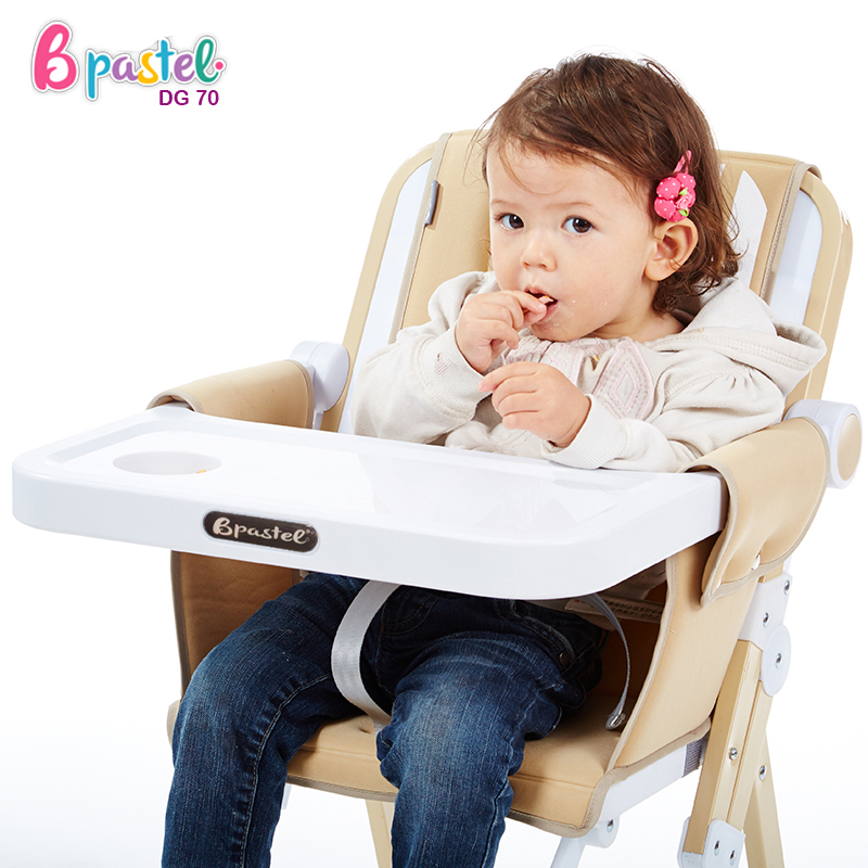 Bpastel DG70 เก้าอี้กินข้าวเด็กทรงสูงเเบบพกพา Oxford Fabric portable baby dining chair รับน้ำหนักได้ 70 kg