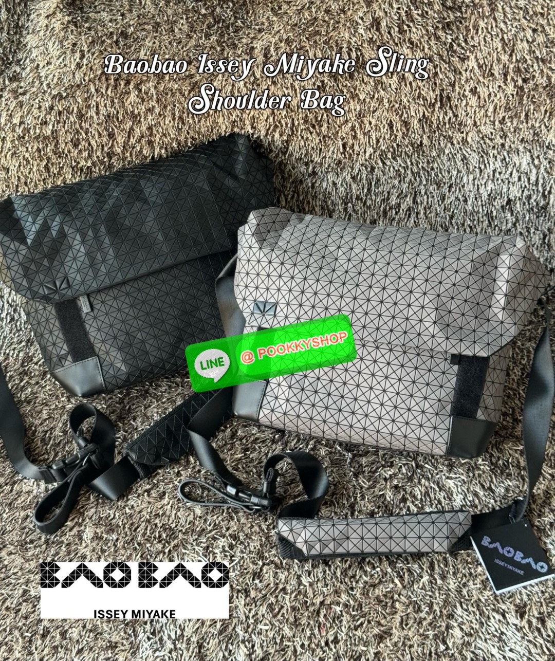 💕Baobao issey miyake Sling shoulder bag ดีไซน์เอกลักษณ์เฉพาะตัว ใส่ของได้เยอะ ช่องกระเป๋าเป็นระเบียบ โดยโดดเด่นด้วยแผ่นรูปสามเหลี่ยมอันเป็นซิกเนเจอร์ในการจัดเรียงสลับกัน รุ่นนี้ยังมีจุดเด่นในเรื่องคุณสมบัติการใช้งาน ภายในมีช่องบุหนาสำหรับใส่โน้ตบุ