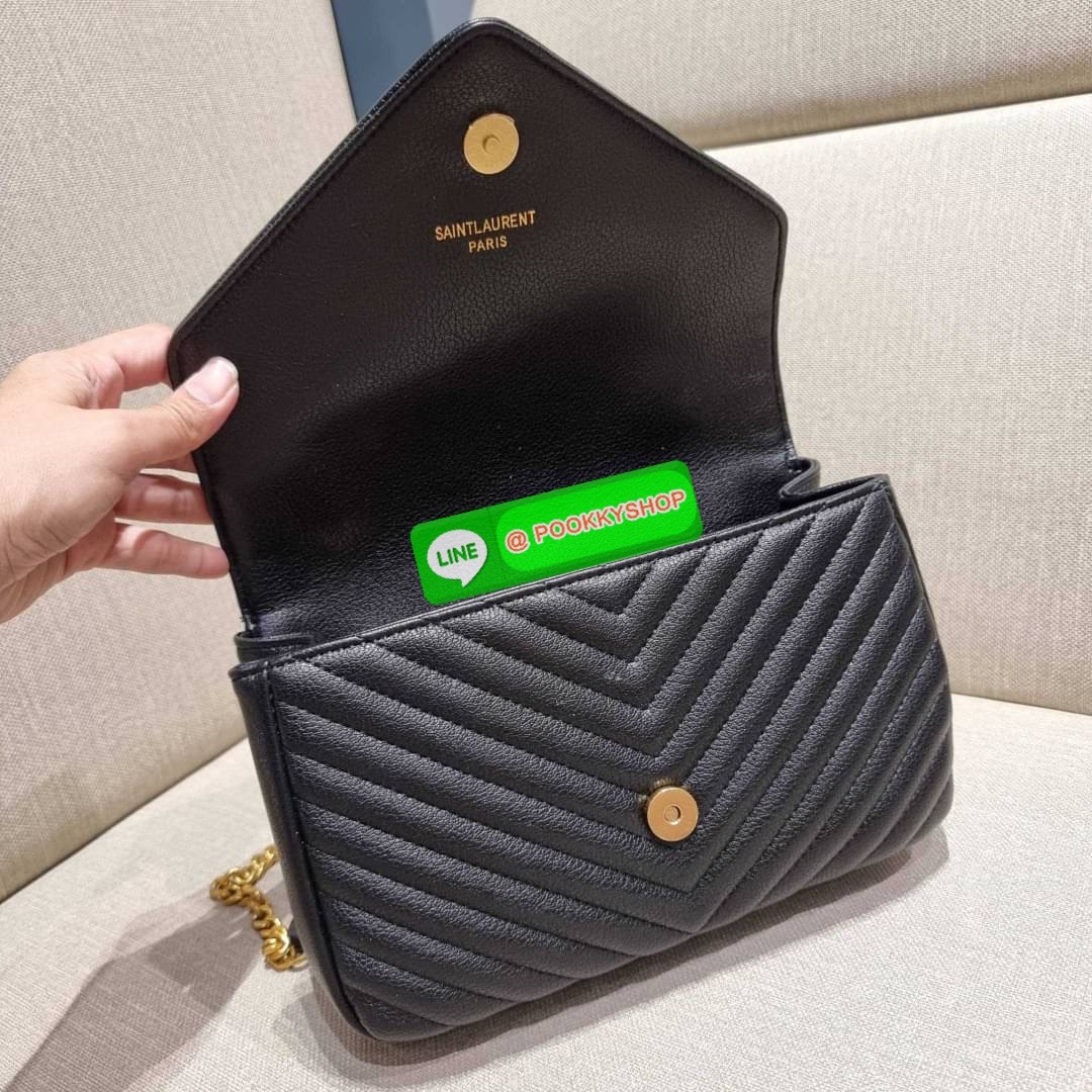 IN STOCK!! Yves Saint laurent crossbody boutique vip bag กระเป๋าสะพายไหล่ ดีไซน์ทรงสวยหรู พิเศษ แถมฟรี พวงกุญแจห้อยโลโก้ ดูแพงไปหมดจริงๆไอเท็มนี้ วัสดุหนังสังเคราะห์ลายคาร์เวีย เปิด-ปิดด้วยกระดุมแม่เหล็ก ภายในโล่งกว้าง แบ่งสัดส่วนไว้อย่างดี มาพร้อมหูจับใน