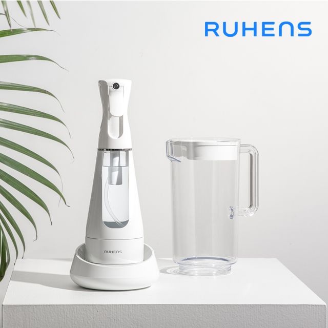 Ruhens เครื่องผลิต สเปรย์ฆ่าเชื้อไวรัส แบคทีเรีย เครื่องผลิตน้ำ อิเล็คโตรไลท์ สำหรับฆ่าเชื้อโรค พร้อมเหยือกในเซ็ท Sanitising Water
