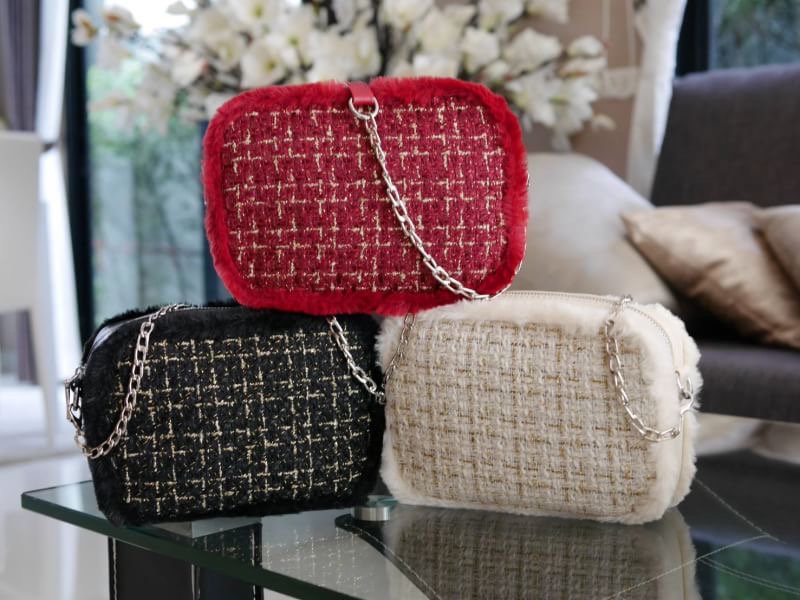 กระเป๋าแฟชั่น นำเข้า BY "BKK.BASIC♡" รุ่น "TWEDDY BOX" กระเป๋าทรง CROSSBODY