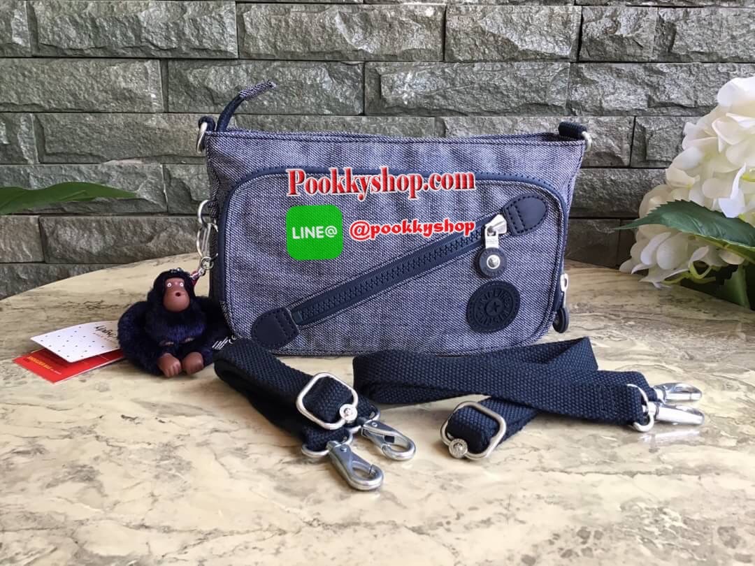 Kipling milos crossbody bag (K13696) กระเป๋าสะพายข้าง crossbody ขนาดกำลังดี มี 2 สาย สายสะพายสั้น ถือเป็นทรงพอรช์(pochette)ถอดเปลี่ยนสลับกับสายยาวได้ มีช่องซิปใช้งาน3ช่อง 2ช่องใหญ่ภายในมีเล็กแยกเป็นสัดส่วน ใส่มินิไอแพค กระเป๋าสตางค์ยาวได้ ด้านหน้ามีช่องซิ