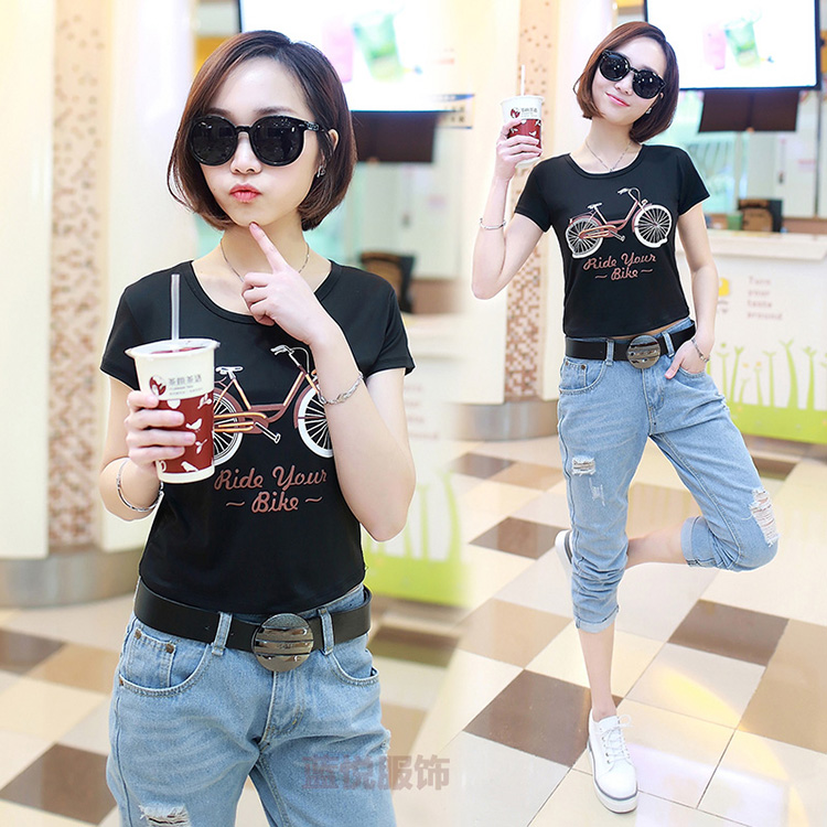เสื้อยืดแฟชั่นผ้าคอตตอน เนื้อนิ่มยืดหนุ่น
