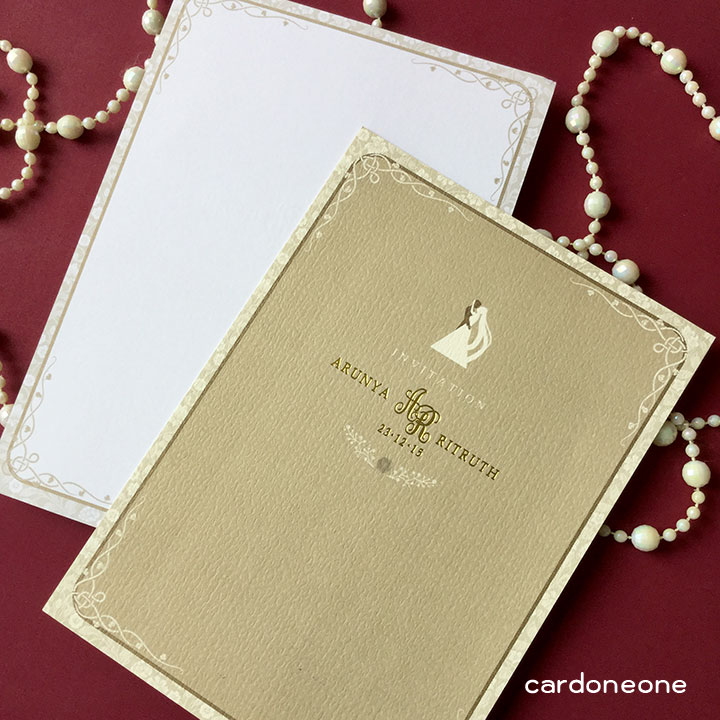 การ์ดแต่งงานวินเทจ