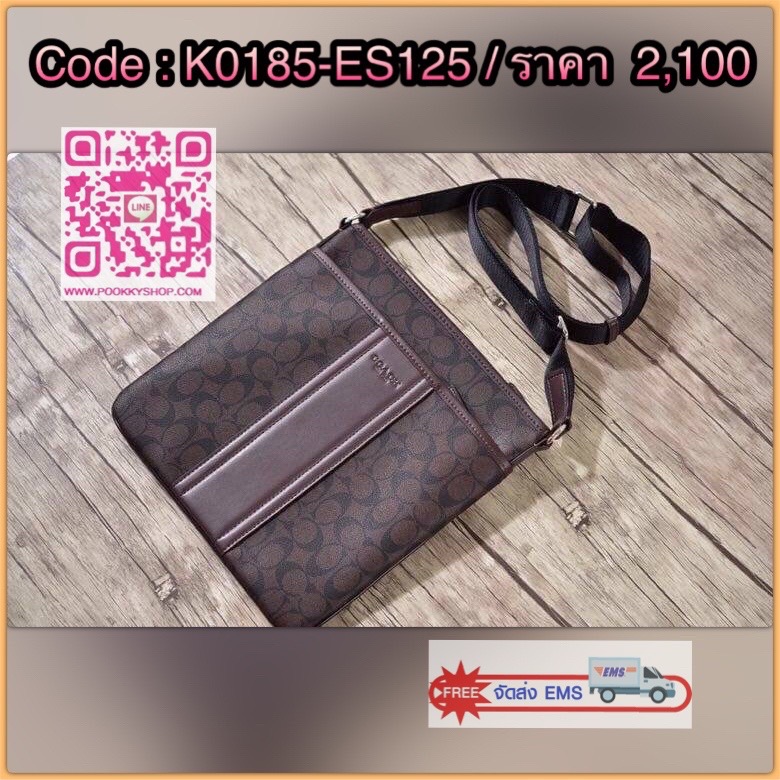 พร้อมส่งกระเป๋าสะพาย COACH F71131 ใครหาของขวัญให้แฟนอยู่ รีบเลยจ้าาา HERITAGE SIGNATURE SMALL ZIP TOP CROSSBODY (COACH F71131) MAHOGANY/BROWN
