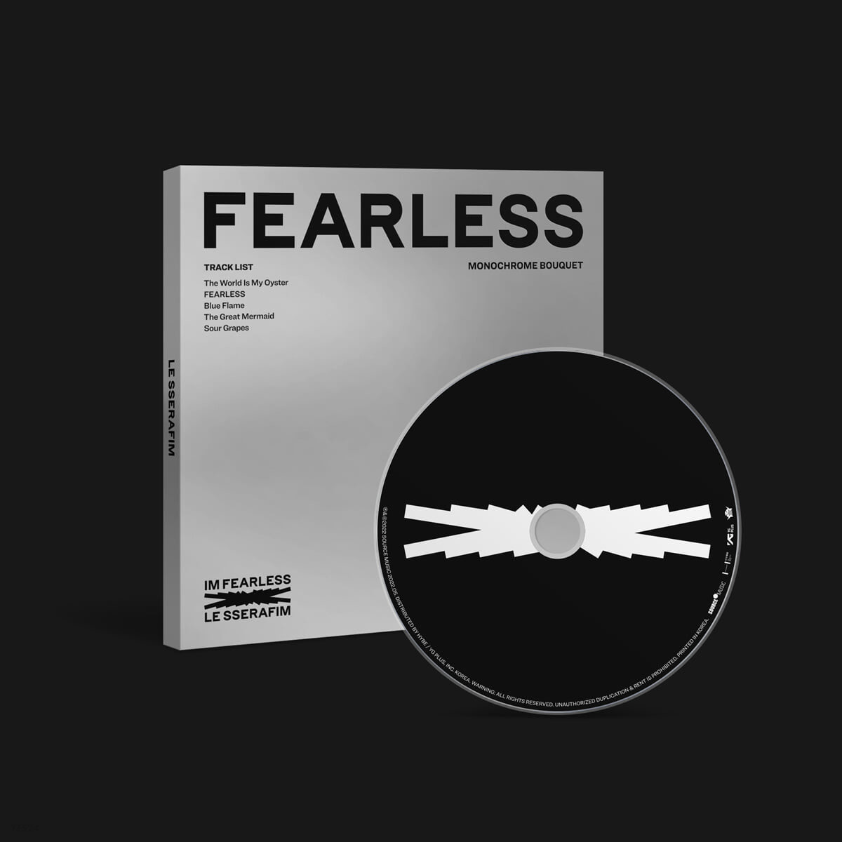 LE SSERAFIM 1st Mini Album - FEARLESS (Monochrome Bouquet Ver.)