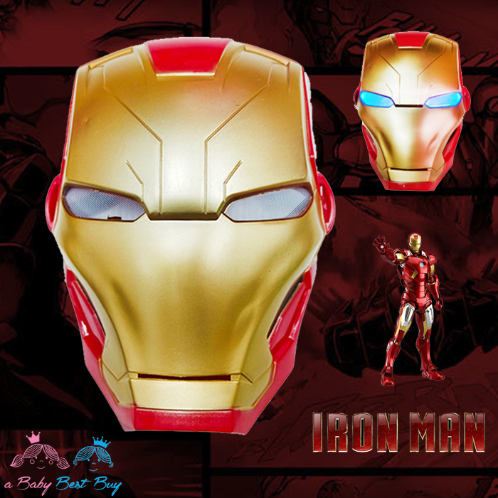 ฮ " Mask Iron Man Super Hero - The Avengers - หน้ากากไอรอนแมน มีไฟ ที่ตา