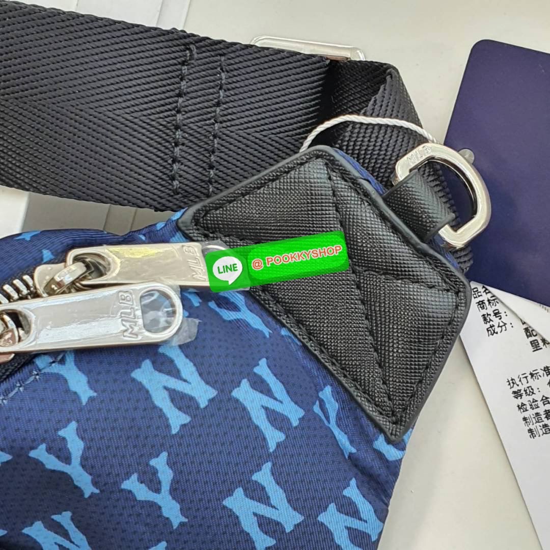 New collection!!! MLB MONOGRAM HIP SACK NEW YORK YANKEES กระเป๋าทรงคาดอก คาดเอว สะพายไหล่ จากแบรนด์ดัง MLB เป็นรุ่นยอดฮิต อีกคอลเลคชั่นที่ขายดี วัสดุ ผ้า NYLON กันน้ำ ด้านหน้าปักโลโก้แบรนด์ อะไหล่แบรนด์ ด้านใน มีช่องซิปแยก 1 ช่อง และ ช่องหลักใหญ่ 1 ช่อง ม