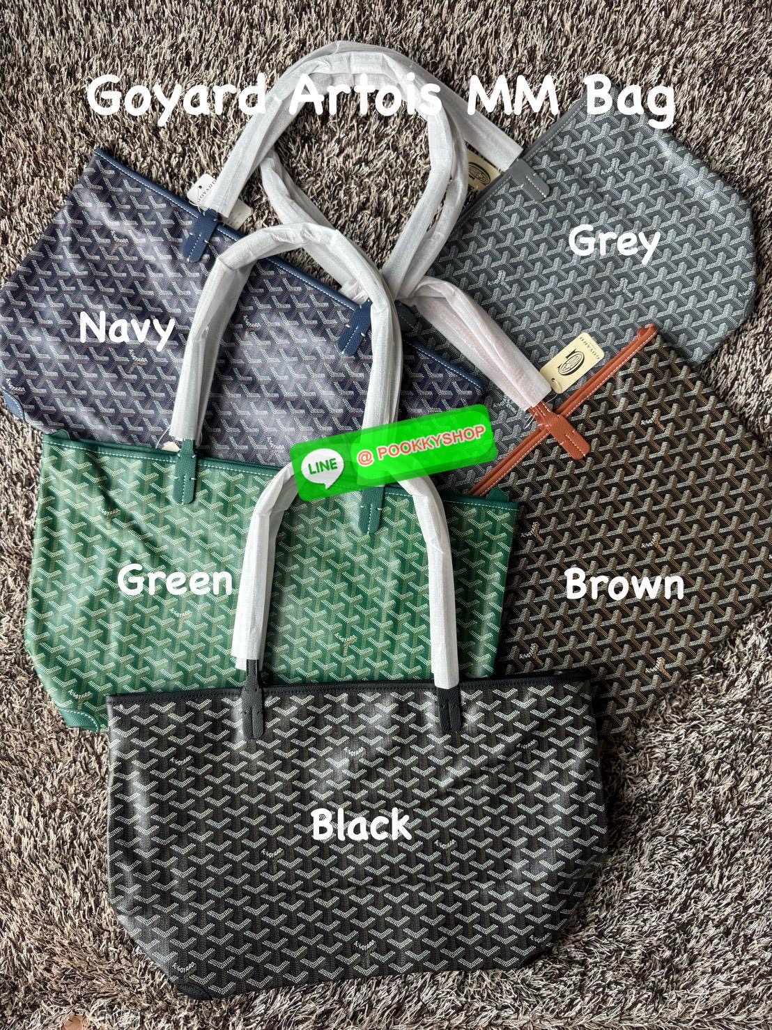 Goyard Artois MM Bag กระเป๋า Artois MM เป็นกระเป๋าที่มีซิปด้านบนเพิ่มคงามปลอดภัย ภายในพื้นที่กว้างเพื่อจัดระเบียบข้าวของของคุณ มันโดดเด่นด้วยฐานด้านล่างทั้งสองมุมเย็บต่อด้วยหนังใช้งานในแบบทางการหรือกึ่งทางการก็ได้