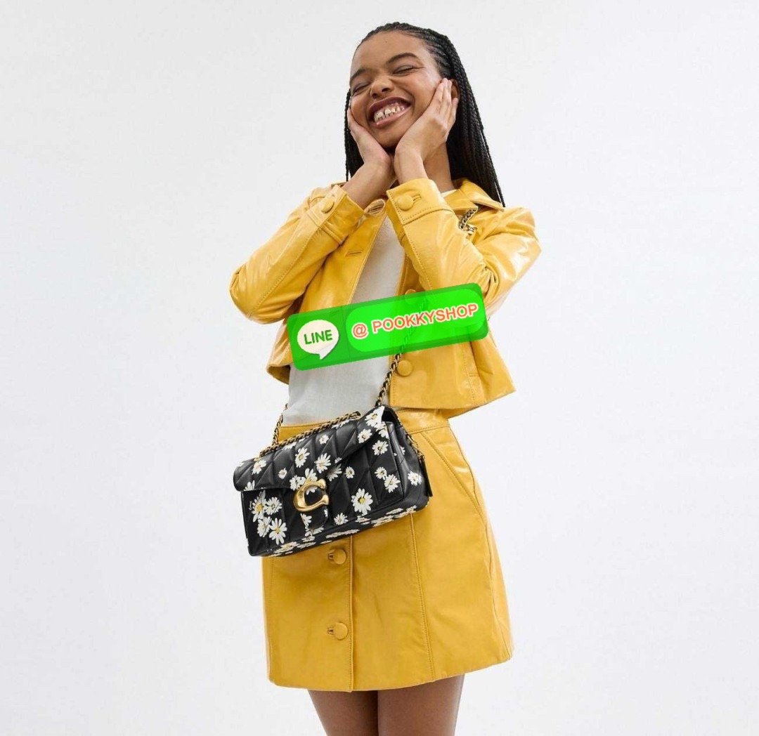 COACH CR705 TABBY SHOULDER BAG 26 WITH QUILTING AND FLORAL PRINT 🔆 Details ไอเท็มใหม่ สวยเกินเรื่องไปมาก! ดีไซน์ลวดลายดอกไม้สดใสตัดกับโทนสีคลาสสิคได้อย่างลงตัว