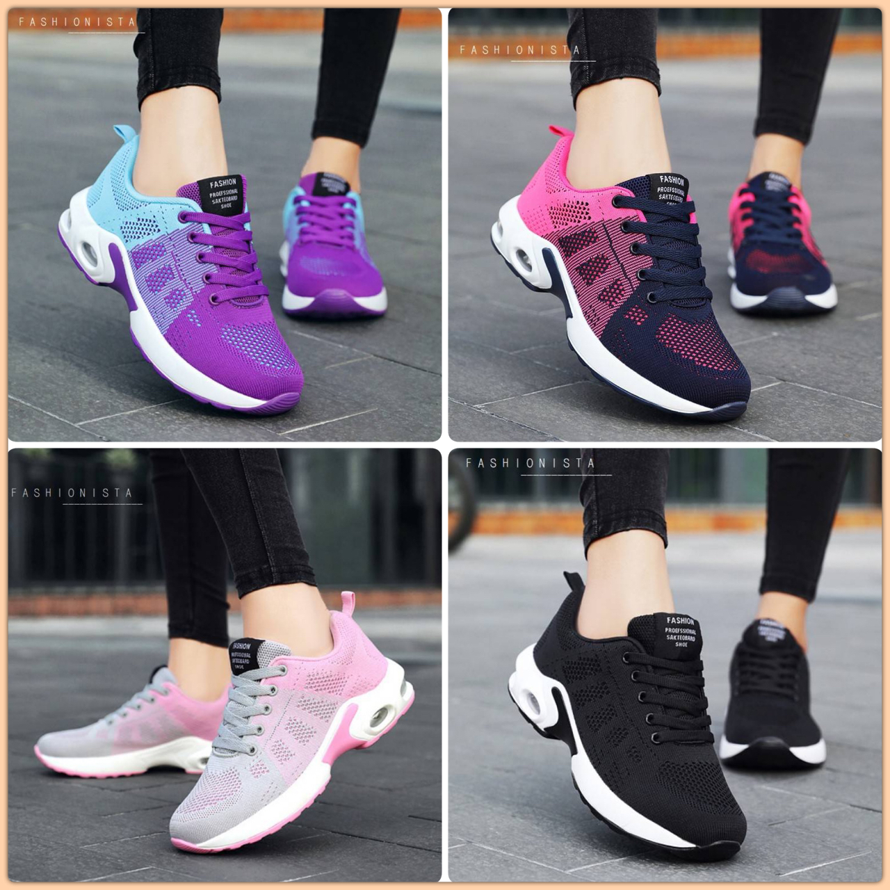 NEW ARRIVAL สนีคเกอร์สีสวยคุณภาพดี!! แฟชั่นที่ผสมผสานความโดดเด่นหลายมิติ ที่ใครๆพบเห็นเป็นต้องหลงรักอย่างแน่นอน!! รองเท้าผ้าใบ sneaker แฟชั่นจี๊ดจ๊าดสีสันสดใส วัสดุคุณภาพดี โดดเด่นด้วยโทนไล่ระดับสี ทรงพื้นปั๊ม 1.5 นิ้ว รองรับแรงกระแทกและยึดเกาะพื้นผิวได้ด