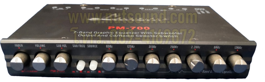 ปรีแอมป์รถยนต์ 7 band ยี้ห้อ lanzar