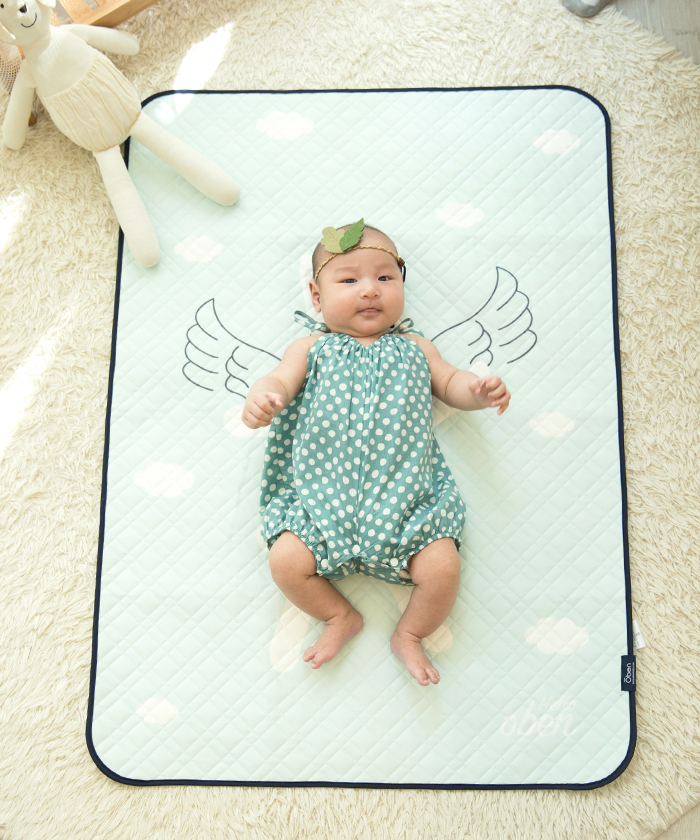 Oben Non-slip waterproof pad ผ้าปูรองที่นอนกันน้ำซิลิโคน สำหรับเด็ก กันน้ำ 100% ไม่ซึมเปื้อน Made in Korea