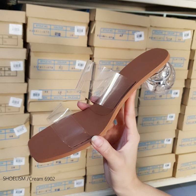 🍒【 𝓡𝓮𝓼𝓽𝓸𝓬𝓴 】🍒 มาเพิ่มครบสี สีแม่อั้มมาเพิ่ม พร้อมส่งค่ะ ! รองเท้าส้นกลม รองเท้าลำลอง แบบสวมซิลิโคนนิ่มวัสดุพื้นPU ส้นกลมสูง2นิ้ว ทรงสวม2ตอนซิลิโคนนิ่มไม่บาดเท้า ดาราเซเลปใส่เพียบ