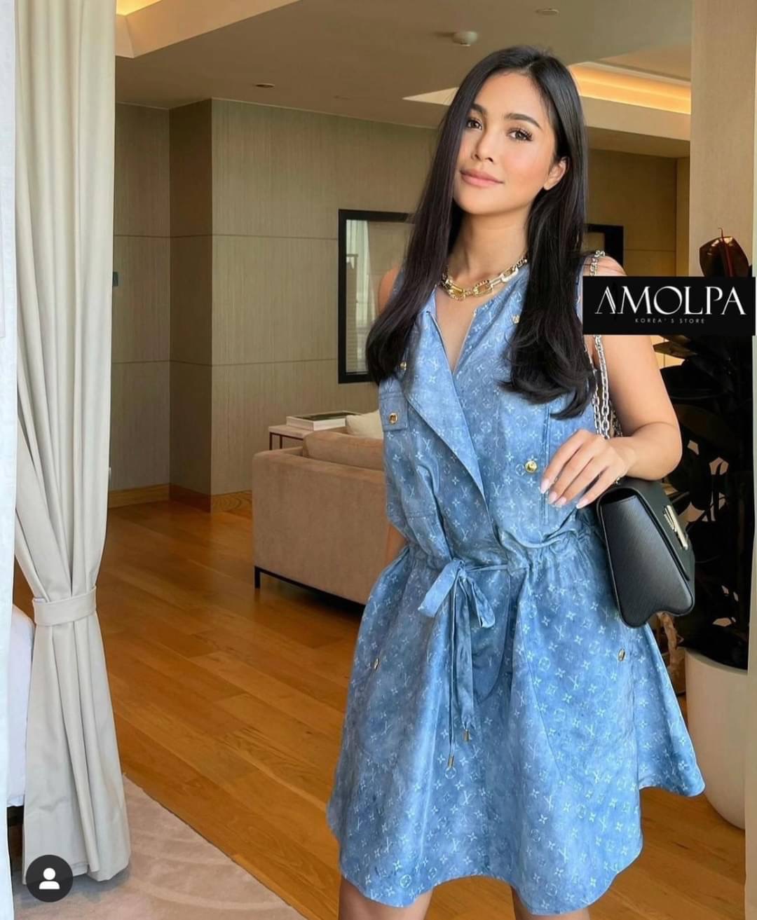 งาน HIEND มีแค่ที่นี่ที่เดียว!!! พร้อมส่ง!! DRESS LV PRINT 2021-SS เนื้อผ้าดีม๊ากกกก ผ้าใส่สบายมากกกก ห้ามพลาดเลยนะคะ ใส่สบายสุดๆ !! งานสวยงานดีต้องแบรนด์AMOLPA เท่านั้น !! ❤️NEW IN TODAY BY AMOLPA❤️ แบรนด์ - LV ป้าย TAG LV Detail - DRESS LV