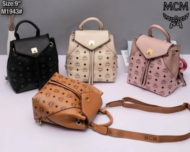 กระเป๋าเป้ MCM งานพรีเมี่ยม ปั้มครบ พร้อมถุงผ้า