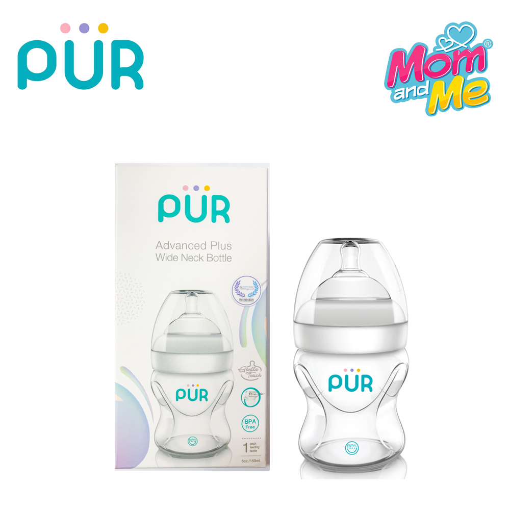 ขวดนมคอกว้าง Pur Advanced Plus 5 ออนซ์ / 150 มล.